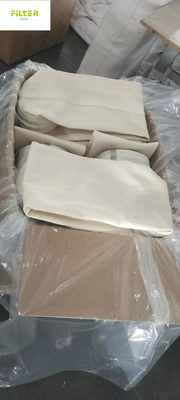 Στρογγυλή τσάντα φίλτρων δίσκων 550GSM Nomex με το πλέγμα καλωδίων ανοξείδωτου