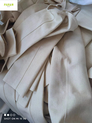 Κάλτσες φίλτρων 500GSM~550GSM Nomex Aramid με την υψηλή διαφανή κόλλα σιλικόνης