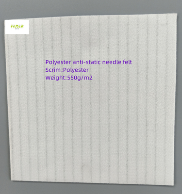 550GSM πολυεστέρας βελόνα υφασμάτων φίλτρων 0,3 μικρών αισθητή