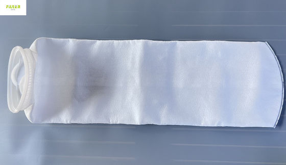Σακούλα φίλτρου υγρού ενυδρείου 10 Micron PP με πλαστικό δαχτυλίδι 7"X32"