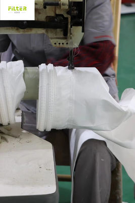 Συνήθειας άσπρη PTFE τσάντα φίλτρων σκόνης πτυχωμένη αφαίρεση για το συλλέκτη σκόνης