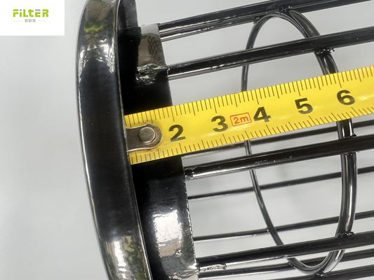 Κλουβί φίλτρων χαλυβουργείου SS304 που αντιστοιχείται την τσάντα φίλτρων PTFE