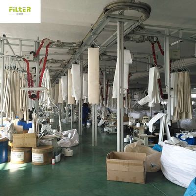 500gm Polyester Filter Bag για συλλέκτη σκόνης εργοστασίου τσιμέντου