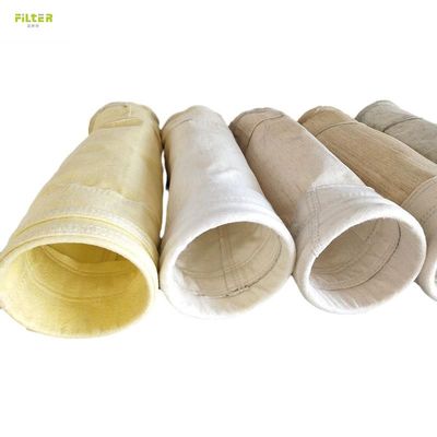 Μετα-Αραμίδη / Nomex Filter Bag για συλλέκτη σκόνης εργοστασίου άσφαλτου Υψηλή αντοχή σε έλξη