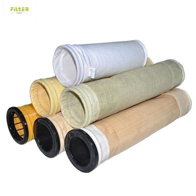 Μετα-Αραμίδη / Nomex Filter Bag για συλλέκτη σκόνης εργοστασίου άσφαλτου Υψηλή αντοχή σε έλξη