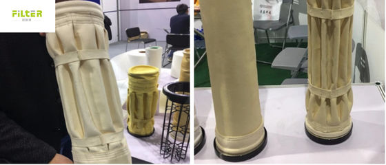 Σάκοι φίλτρου βιομηχανικής σκόνης Nomex για εργοστάσια τσιμέντου