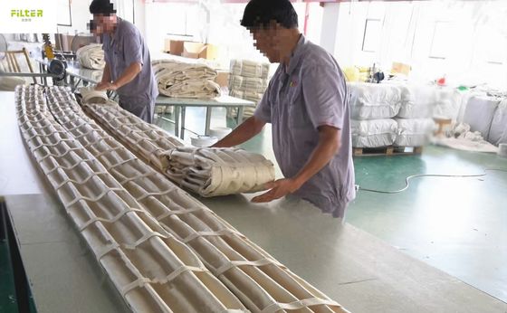 Τύπος τσέπης Τύπος συλλέκτης σκόνης Τύπος φίλτρου Πολυέστερο Nomex Πλεοφόρες κάλτσες φίλτρου