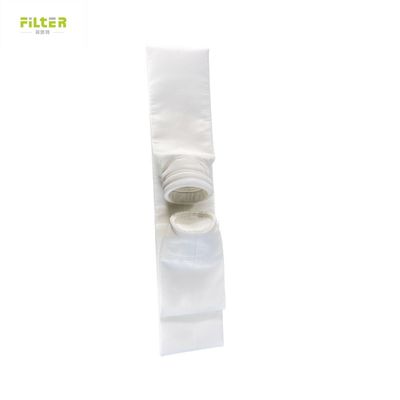 Προσαρμοσμένο 550GSM Polyester Needle Felt Steel Ring Filter Bag για φίλτρο αέρα