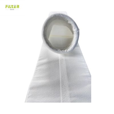Προσαρμοσμένο 550GSM Polyester Needle Felt Steel Ring Filter Bag για φίλτρο αέρα