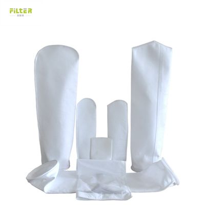 Ζεστό τήξη κάτω υγρό φίλτρο σακούλα με πλαστικό δαχτυλίδι για εύκολη εγκατάσταση υψηλή επιμήκυνση αλκαλική αντοχή