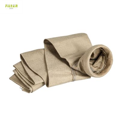 Non-ferrous Melting Fiberglass Filter Bag with PTFE Dipping Treatment and Heat-set for High Temperature Filtration