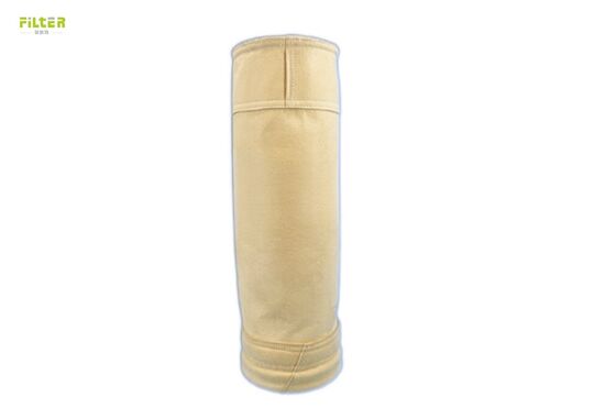 Φίλτρο σακούλας αραμιδίου μεγάλης διάρκειας κατασκευασμένη από ίνες Meta Aramid για υψηλή θερμοκρασία και χημική αντοχή σε βιομηχανικές εφαρμογές