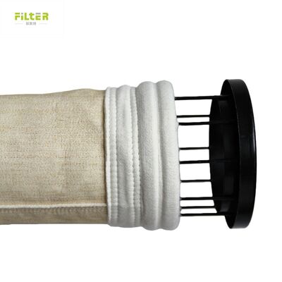 550gm Nomex Filter Bag Διαμέτρου 130X μήκους 4500mm για βιομηχανικό συλλέκτη σκόνης
