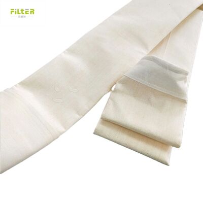 Industrial Dust Pocket Filter 850gsm High Temperature Fiberglass Filter Bag