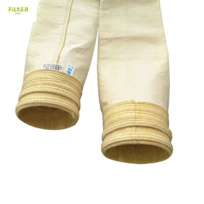 Ανθεκτικά σε Υψηλές Θερμοκρασίες Φίλτρα Σάκων Baghouse Κατασκευασμένα από 100% υαλοβάμβακα για Συλλέκτες Σκόνης Ασφαλτικών Εργοστασίων