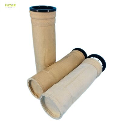 P84 PPS Πολυεστέρας PTFE υαλοπλαστική βιομηχανική σακούλα φίλτρου υψηλής θερμοκρασίας για απομάκρυνση σκόνης καπνιστικών αερίων