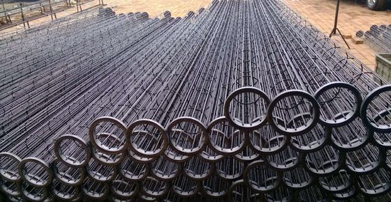 σχέδιο Cutomized κλουβιών τσαντών φίλτρων 16 κάθετο καλωδίων SS304 βιομηχανικό για την τσάντα φίλτρων σκόνης