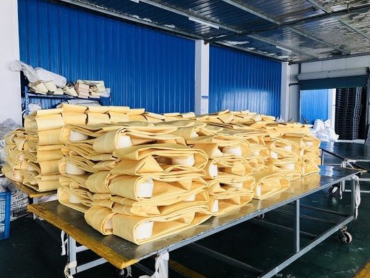 Υψηλής θερμοκρασίας τσάντες φίλτρων cOem Nomex, Aramid, ΜΑΔ για το συλλέκτη σκόνης