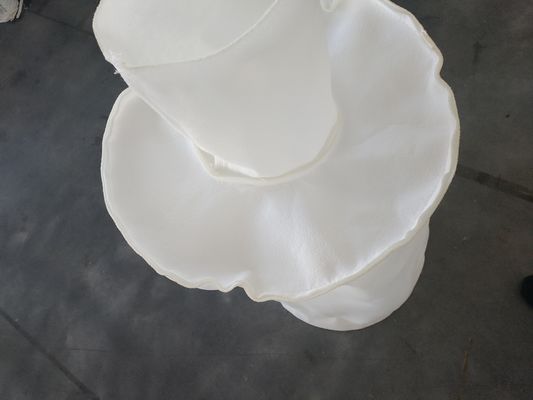 Προσαρμοσμένη φερμουάρ άσπρη τσάντα φίλτρων πολυεστέρα υγρή για την κατεργασία ύδατος