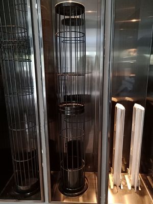 Πτυχωμένη αστέρι τσάντα φίλτρων πολυεστέρα 450GSM 550GSM για τα συστήματα συλλεκτών σκόνης