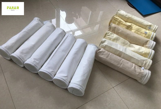 Τσάντα φίλτρων Nomex ΜΑΔ P84 μη υφαμένη PTFE για το βιομηχανικό φίλτρο τσαντών