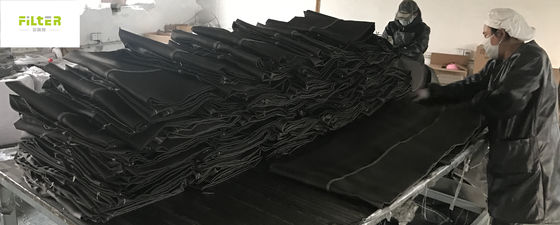 Μαύρη τσάντα φίλτρων φίμπεργκλας για την αντίσταση διάβρωσης τσιμεντοβιομηχανίας