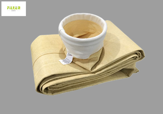 Υψηλής θερμοκρασίας τσάντα φίλτρων 550GSM Aramid Nomex για το φίλτρο σκόνης