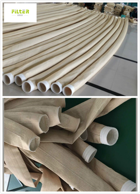 Τσάντα φίλτρων Aramid Nomex σκόνης εγκαταστάσεων ασφάλτου για το συλλέκτη σκόνης